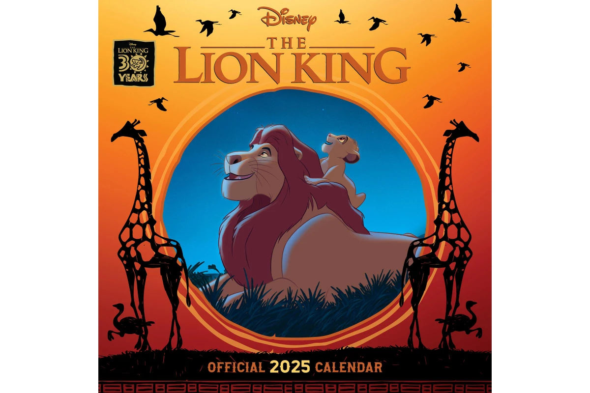 Disney Lion King Classic 2025 Square Wall Calendar