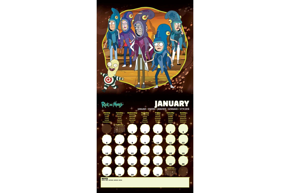 Rick and Morty Calendar