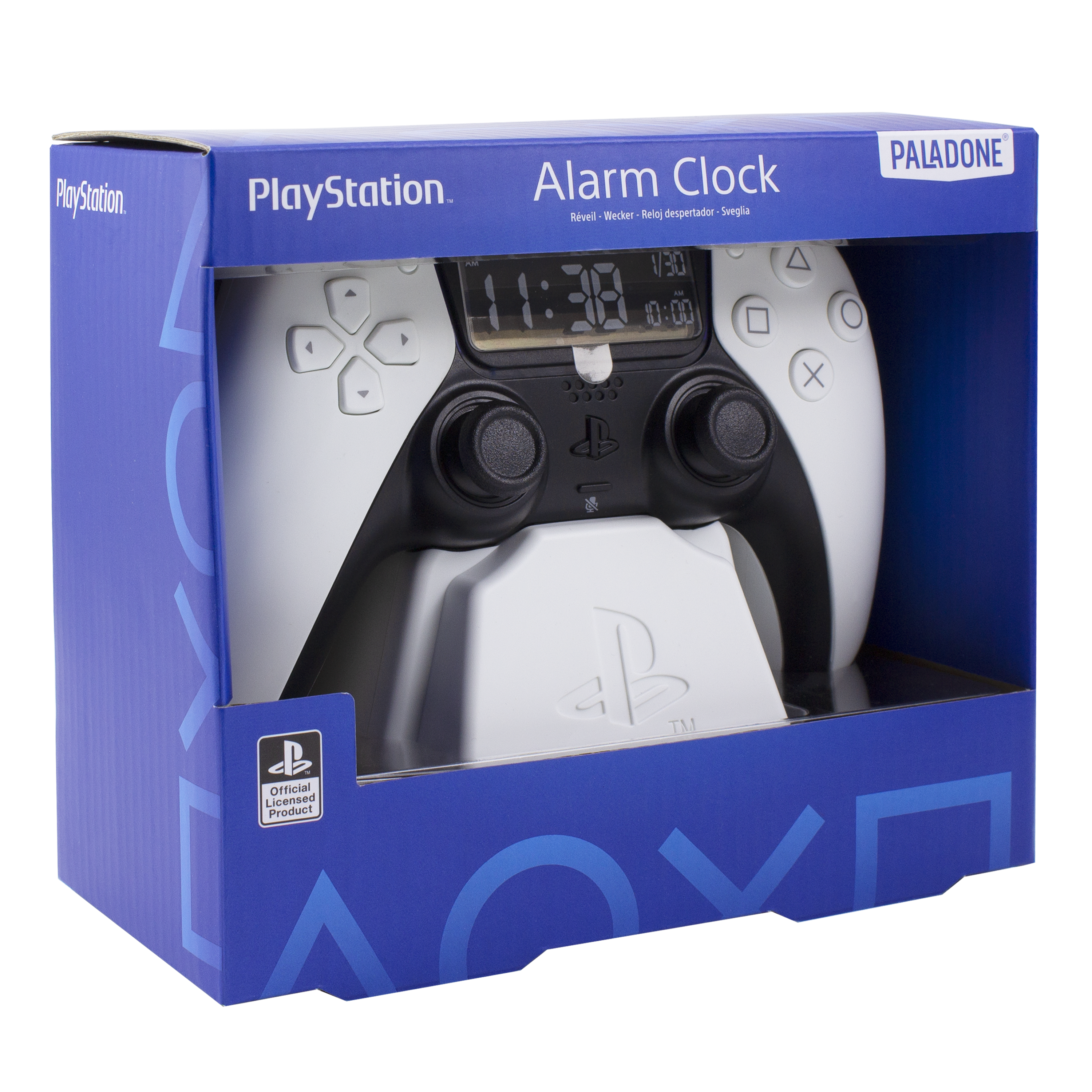 PlayStation PS5 Digital Alarm Clock (White Base)