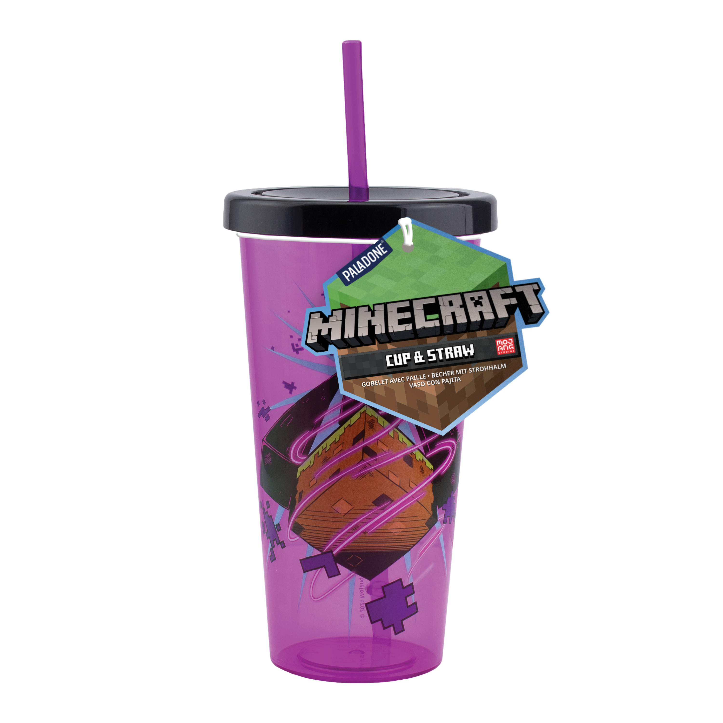 Minecraft Cup with Straw