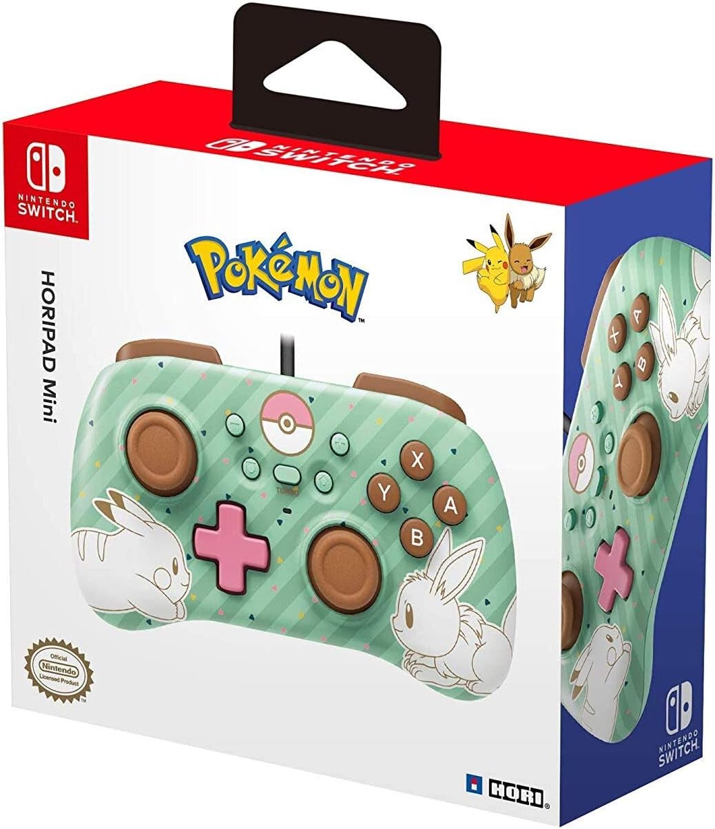 Hori Switch Mini Game Pad (Pikachu & Eevee)