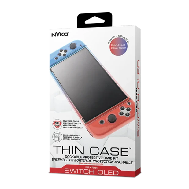 Nyko Switch OLED Thin Case (Red/Blue)