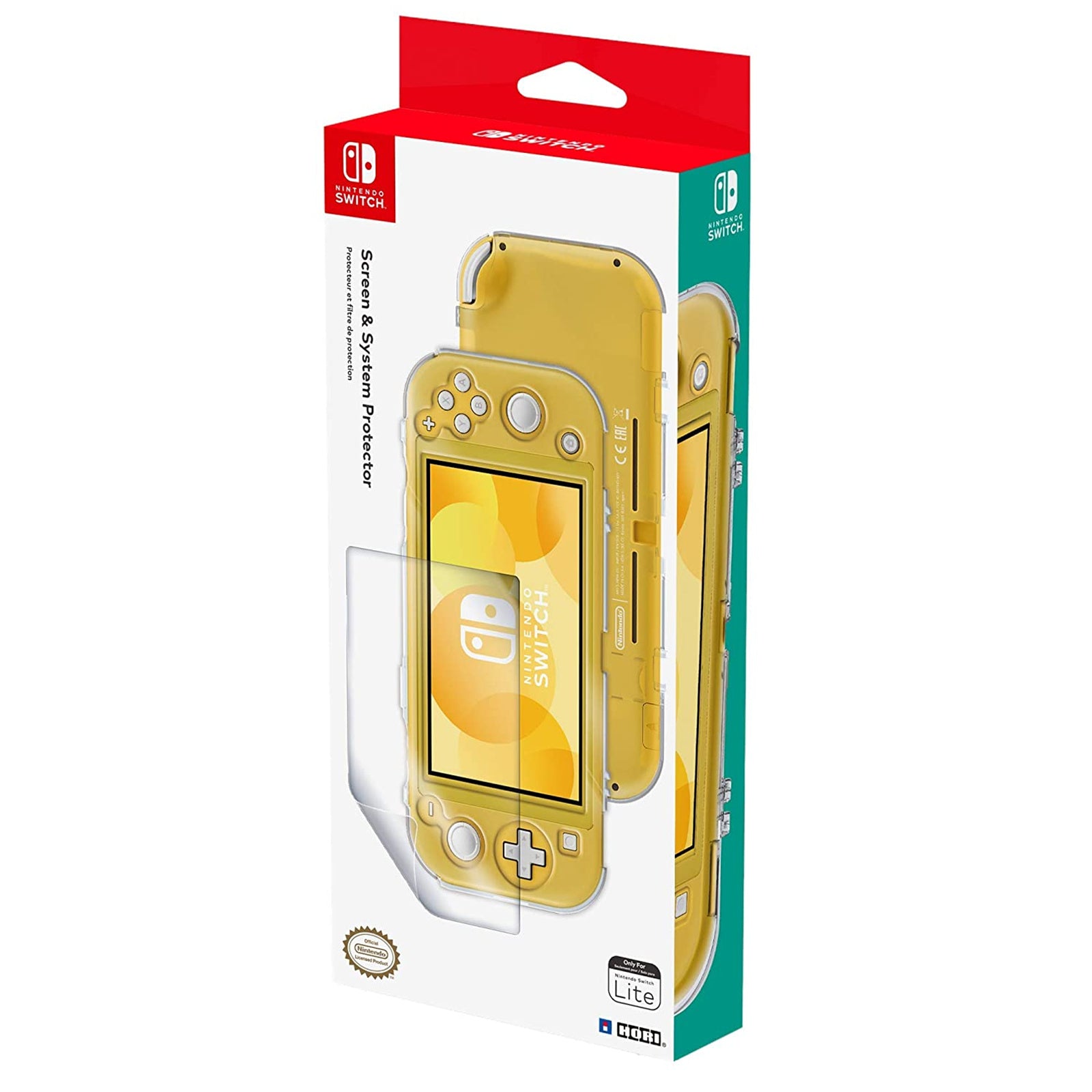 Hori Switch Lite Protective System Armor & Screen Protector Set