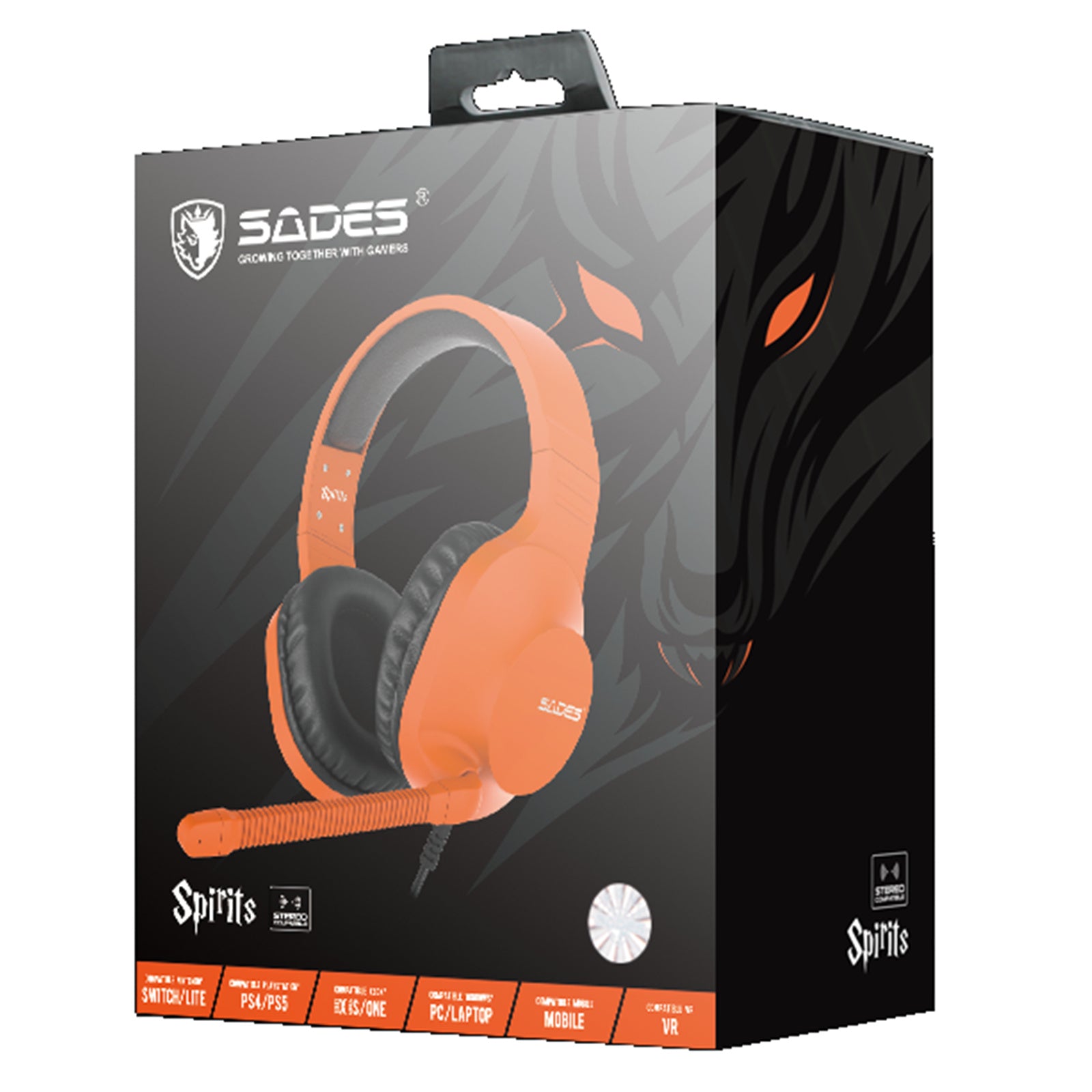 SADES Spirits Gaming Headset (Orange)