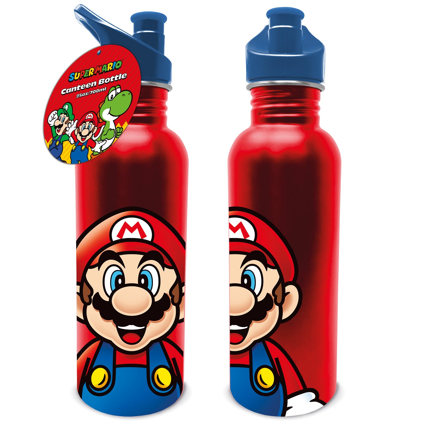 Super Mario Metal Canteen Drink Bottle