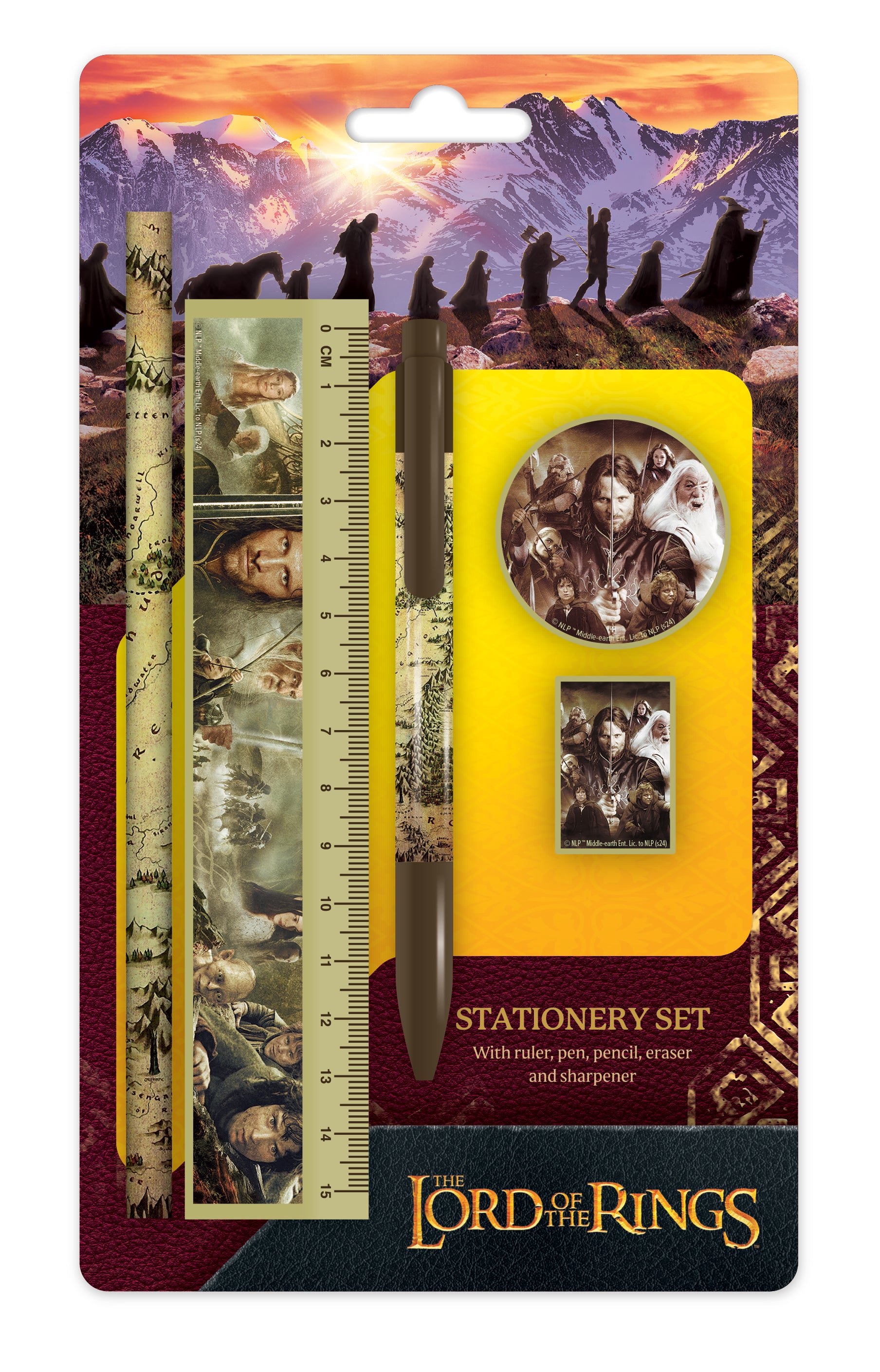 Lord of the Rings Characters Stationery Set