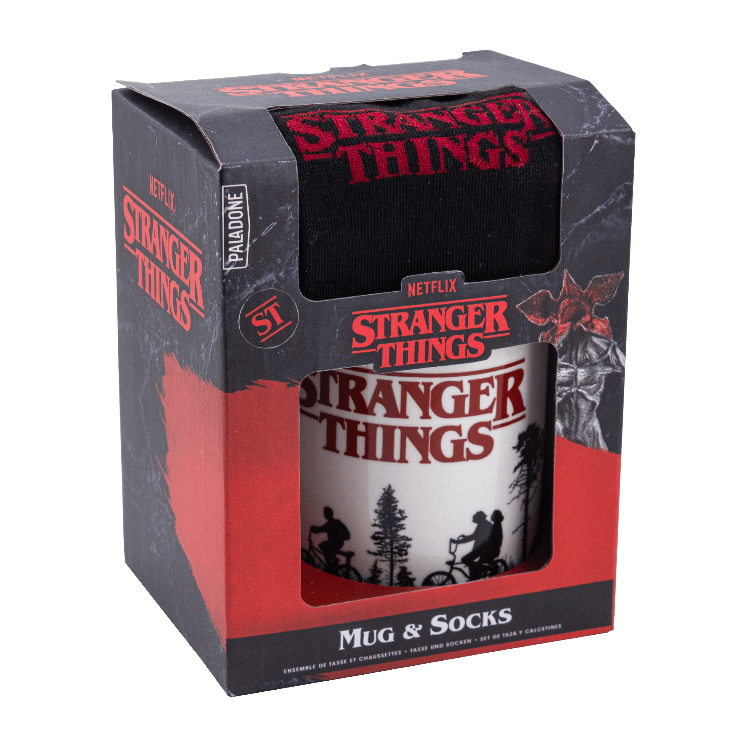 Stranger Things Logo Mug & Socks Set