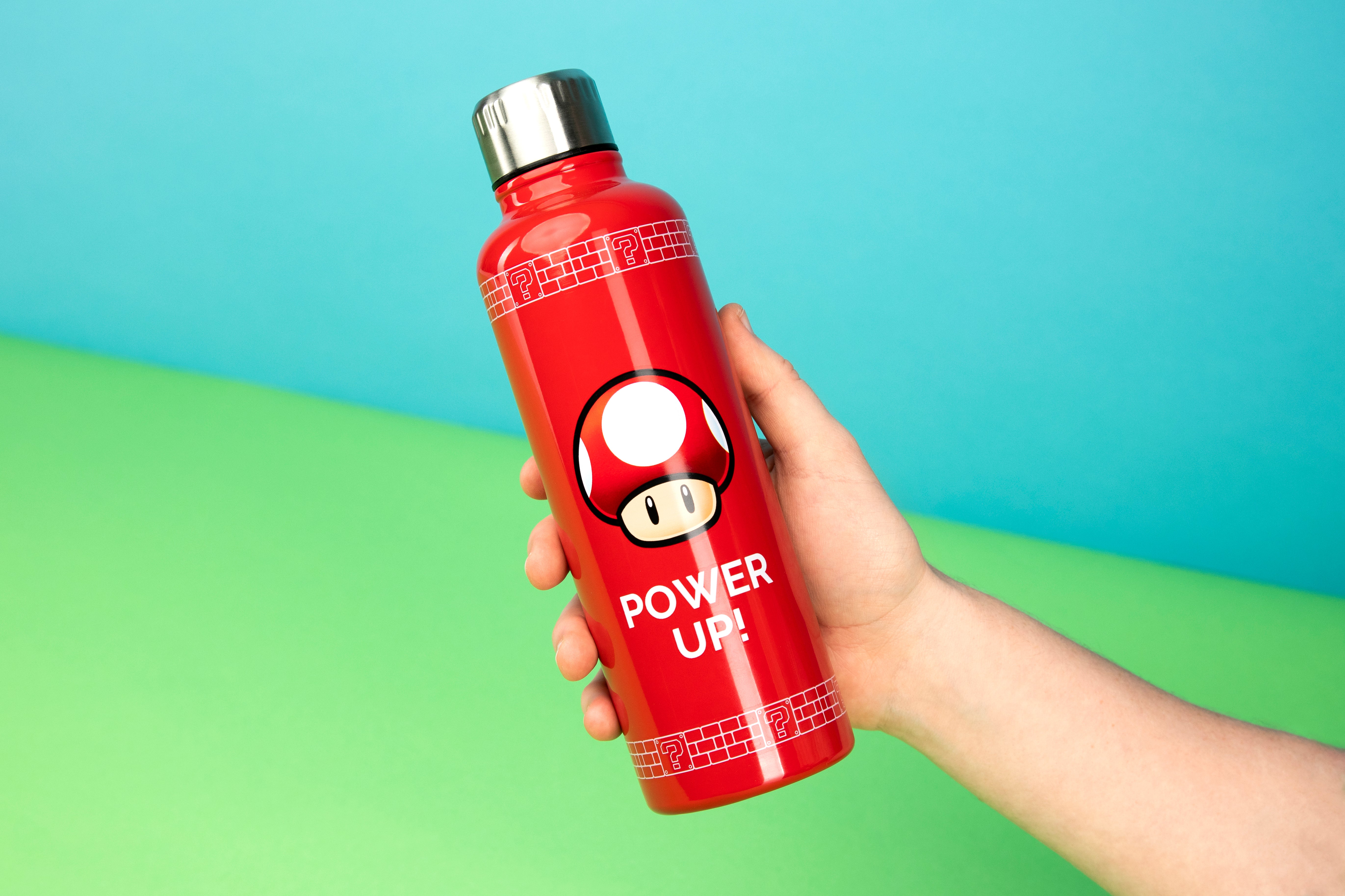 Super Mario Mushroom 1Up Water Bottle