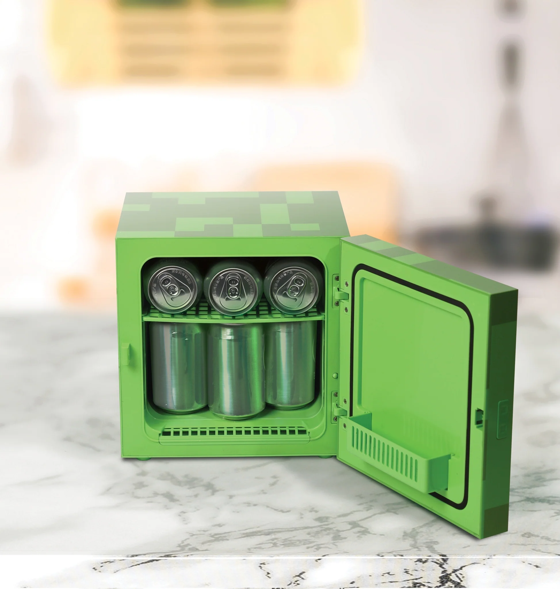 Ukonic Minecraft Creeper Square Mini Fridge