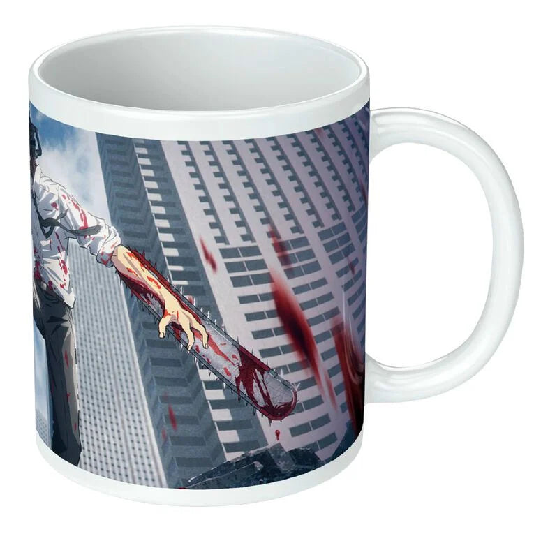 Chainsaw Man City White Mug