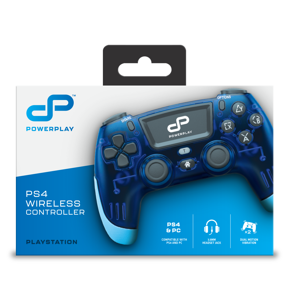 PowerPlay PS4 Wireless Controller (Translucent Blue)