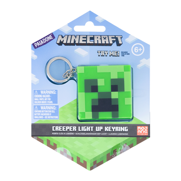 Paladone Minecraft Creeper Light Keyring