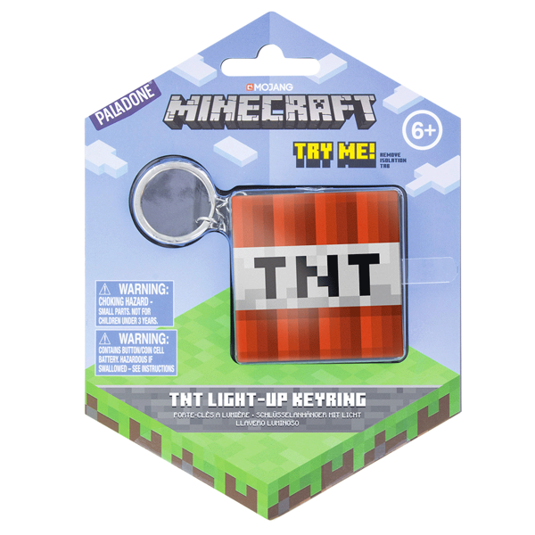 Paladone Minecraft TNT Light Up Keyring