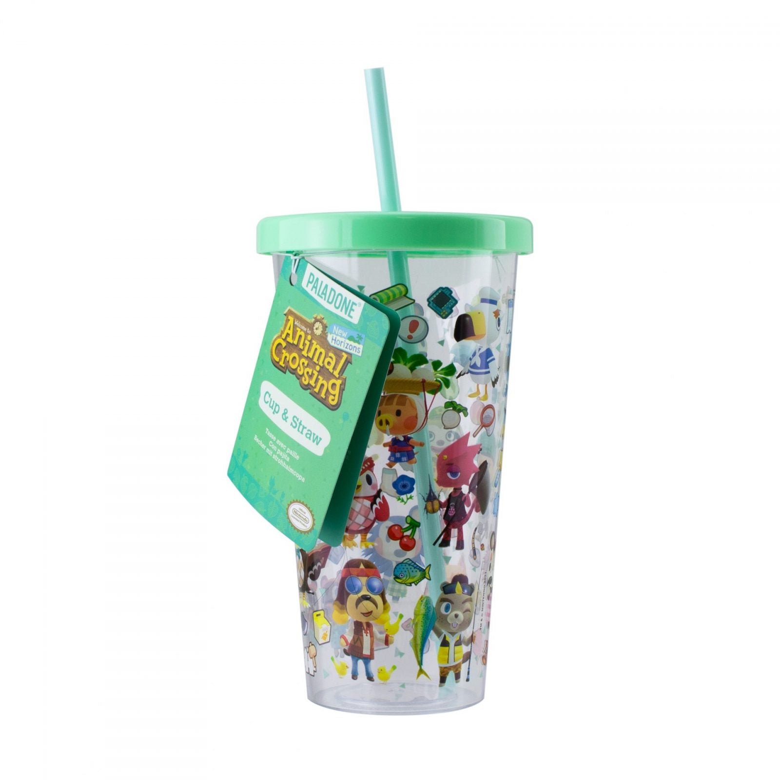 Animal Crossing Cup & Straw