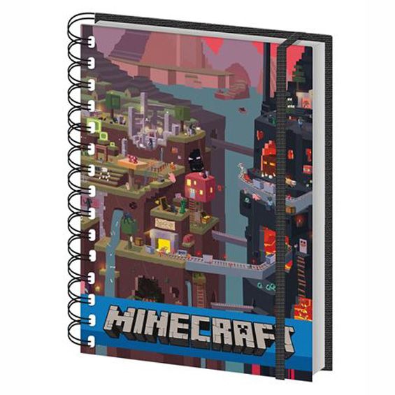 IM Minecraft Red World A5 Notebook