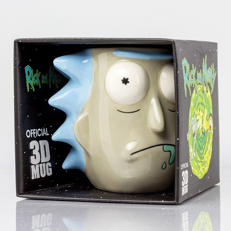 Rick and Morty Shaped Mug